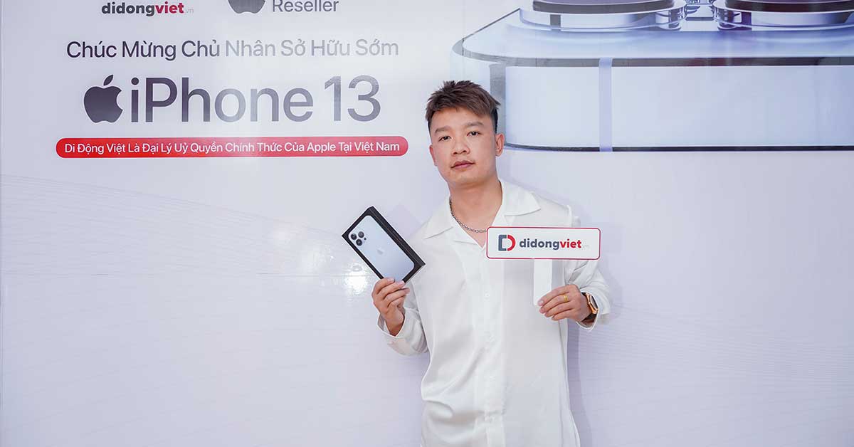 Chuyên gia truyền thông Lê Cương tậu iPhone 13 Pro Max tại Di Động Việt
