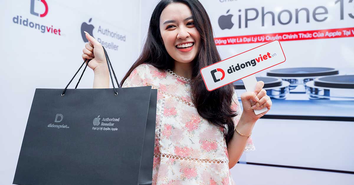 Diễn viên Quyên Qui lên đời iPhone 13 Pro Max tại Di Động Việt