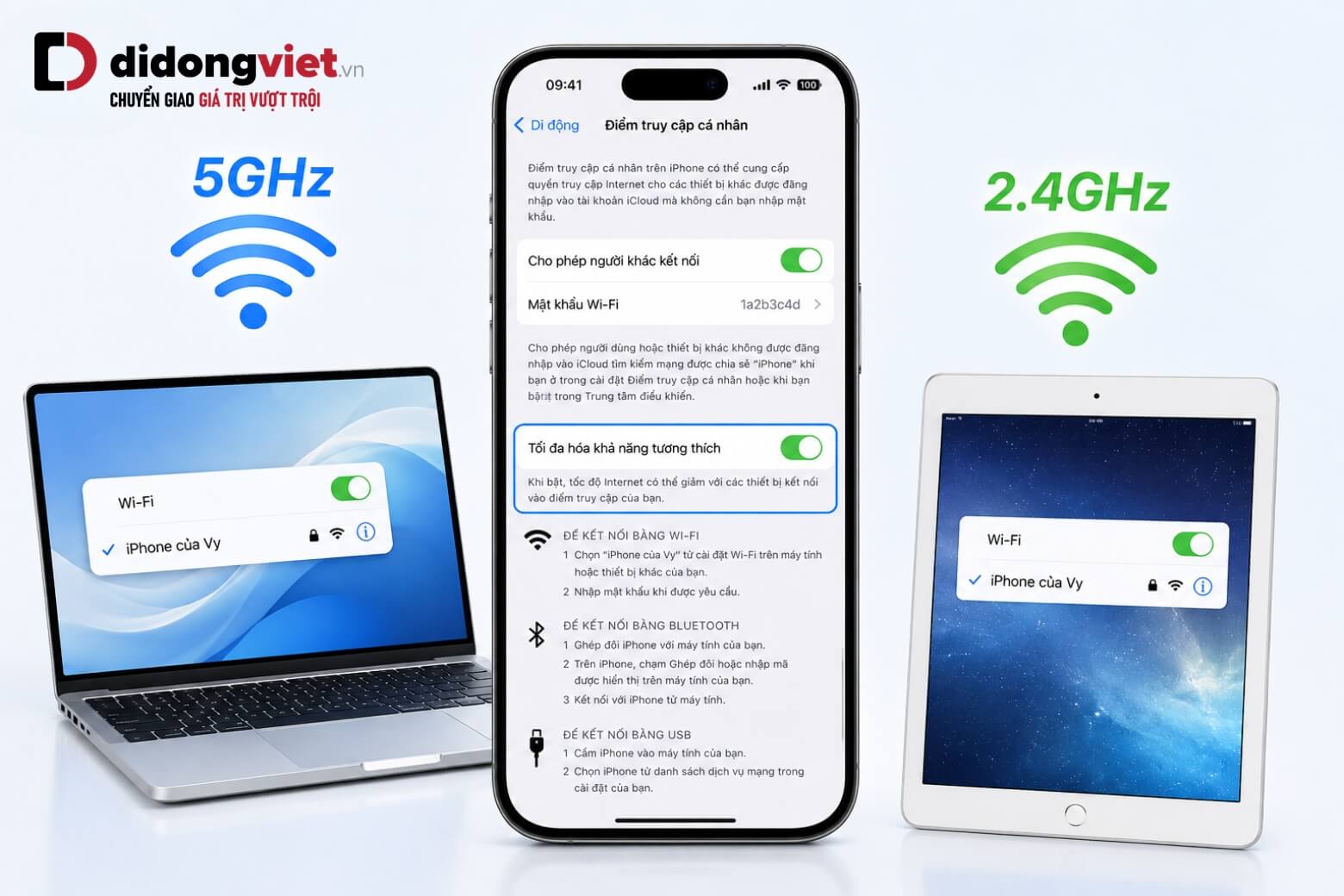 Hướng dẫn phát Wi-Fi trên iPhone đúng chuẩn: Kết nối nhanh, bảo vệ pin 12 Phát wifi trên iPhone lỗi không tương thích băng tần