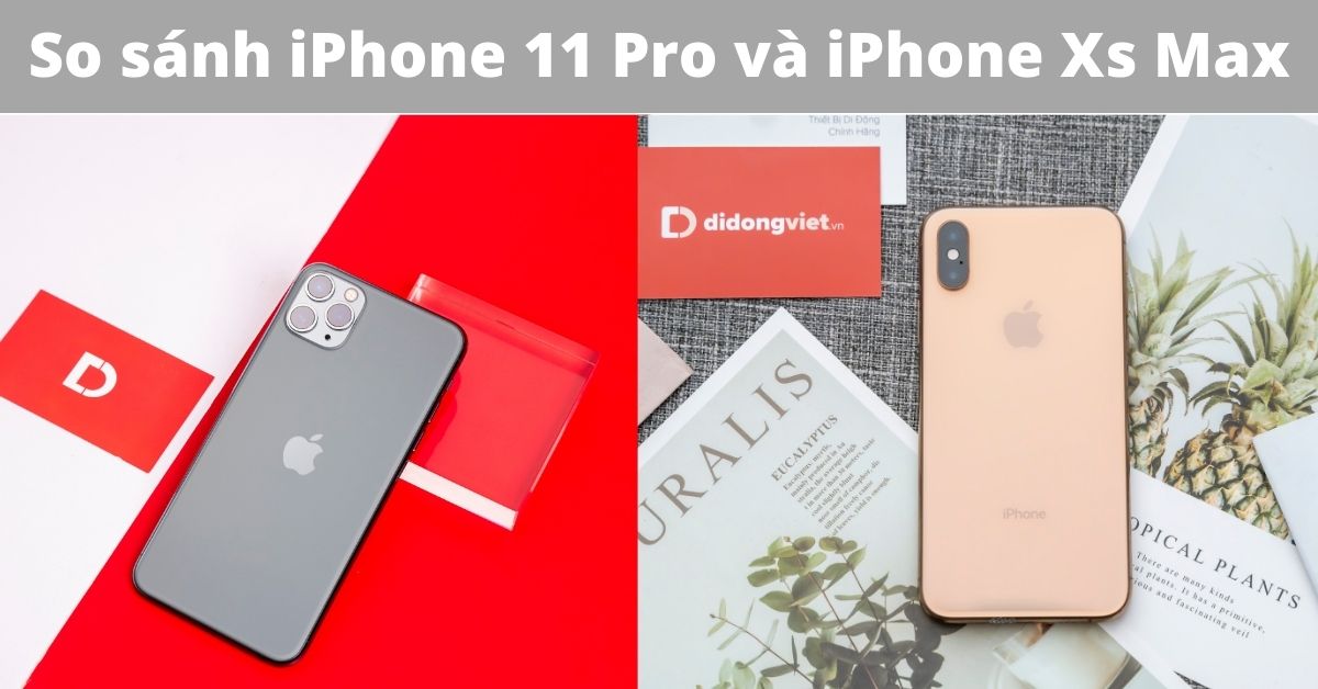 So sánh iPhone 11 Pro và iPhone Xs Max: Sự khác biệt ở đâu?