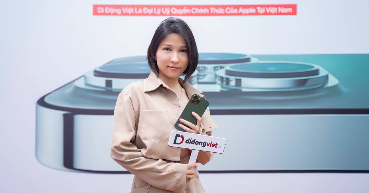 Youtuber Thiên An nâng cấp phiên bản iPhone 13 Pro Max màu Xanh Lá cực ấn tượng tại Di Động Việt