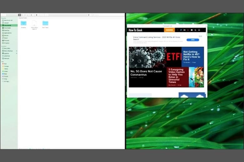cách chia đôi màn hình macbook