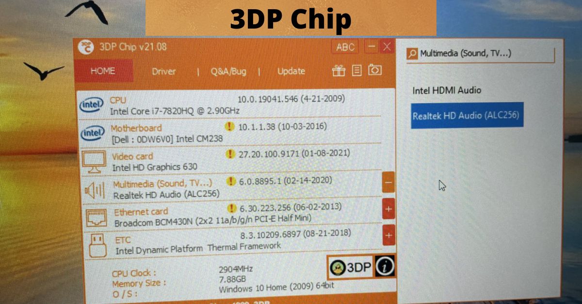 Hướng dẫn tải và cách sử dụng 3DP Chip cho laptop, PC