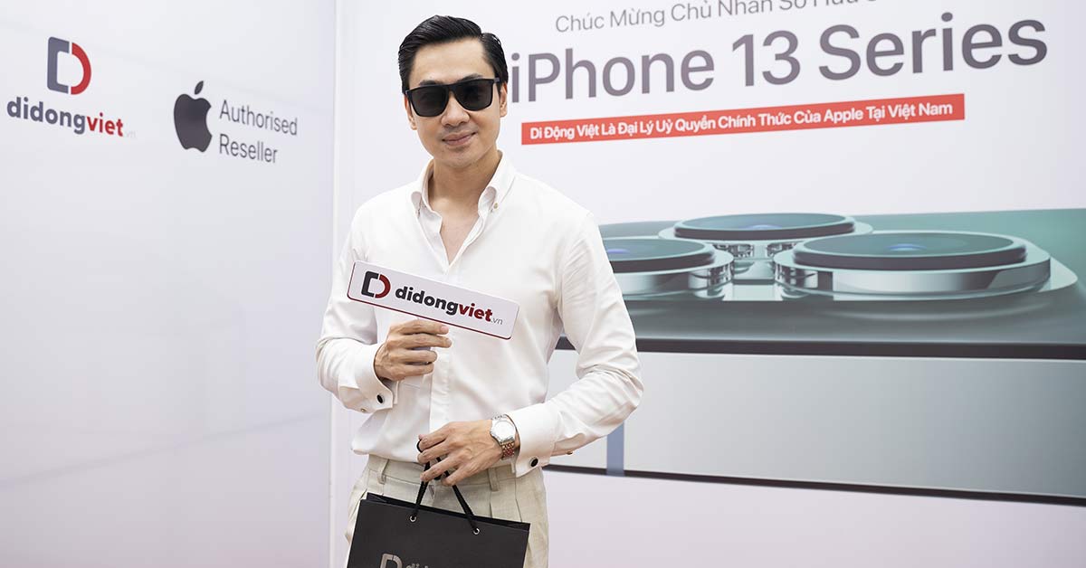 Ca sĩ Đỗ Tùng Lâm lên đời iPhone 13 Pro Max màu Xanh Alpine Green tại Di Động Việt