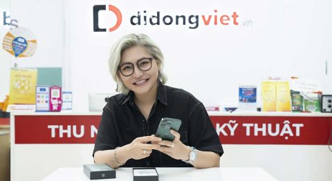 Nữ ca sĩ Vicky Nhung lên đời iPhone 13 Pro Max màu mới tại Di Động Việt iPhone 13 Pro Max Xanh Lá