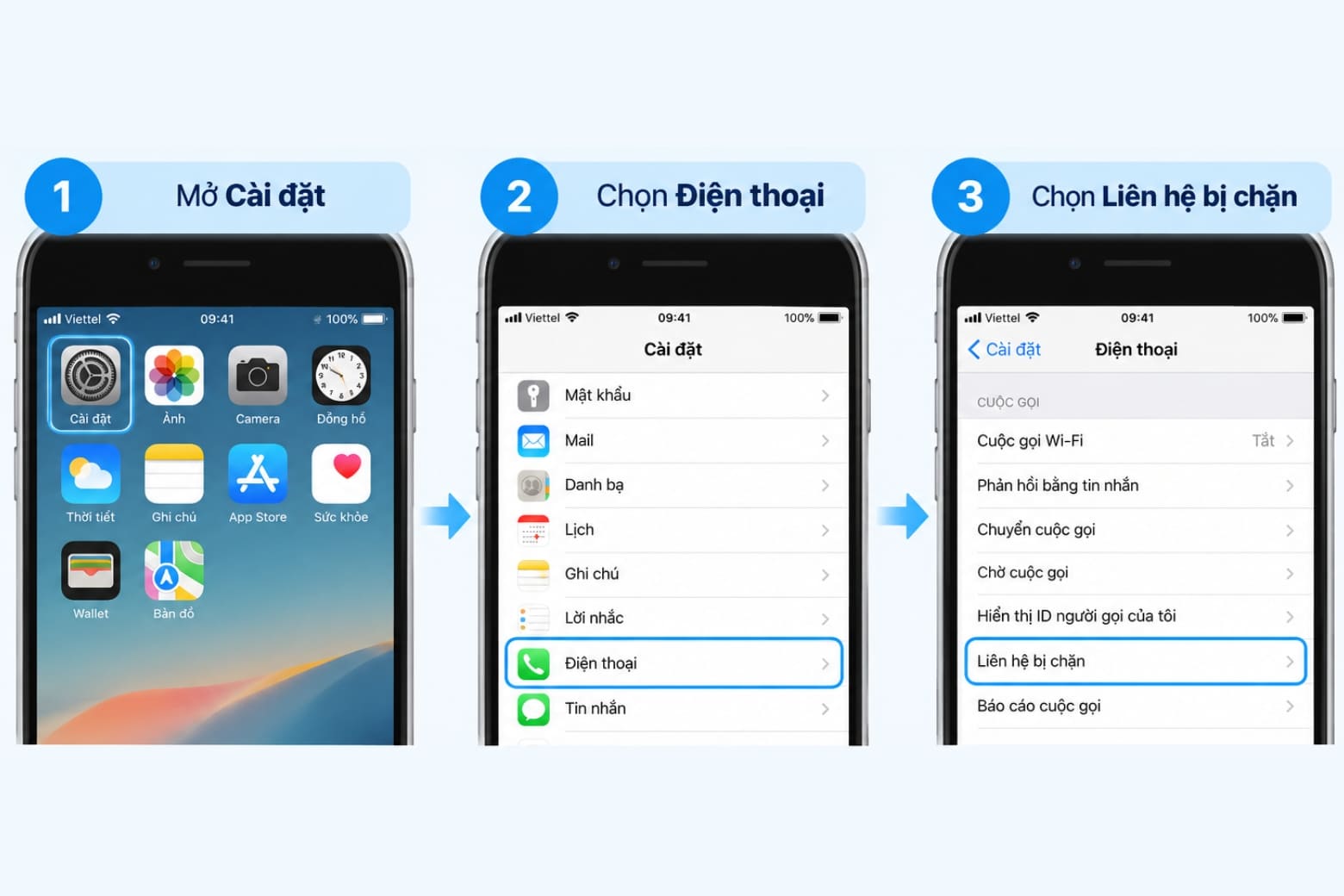 Cách chặn cuộc gọi trên iPhone nhanh chóng, tránh bị làm phiền 16 Tìm và quản lý danh sách chặn theo giao diện iOS cũ