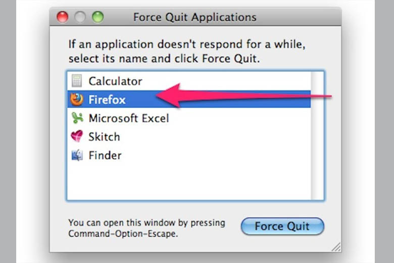 cách tắt ứng dụng trên macbook