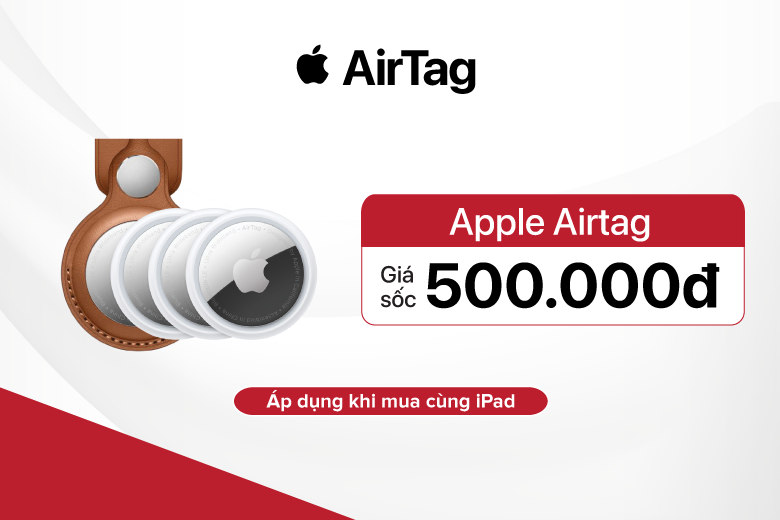 Giảm đến 40% phụ kiện chính hãng Apple khi sắm iPhone, MacBook, iPad, Apple Watch tại Di Động Việt 22 iPad AirTag