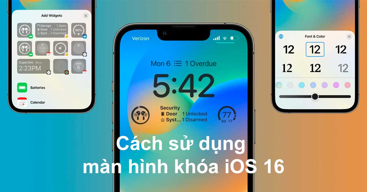 Dùng Thử Màn Hình Khoá Mới Trên Ios 16 (Bản Beta): Tuỳ Biến Widget, Phông