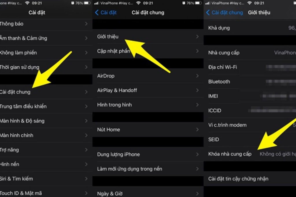iPhone Lock là gì? Sự thật về rủi ro cắt vỏ độ khay SIM và chi phí ẩn 20 Kiểm tra “Carrier Lock” phải hiển thị “No SIM restrictions” thì mới là iPhone quốc tế.