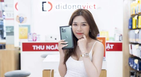 Giọng ca bolero ngọt ngào Nguyễn Kiều Oanh sắm iPhone 13 Pro Max Alpine Green tại Di Động Việt iPhone 13 Pro Max Xanh Lá