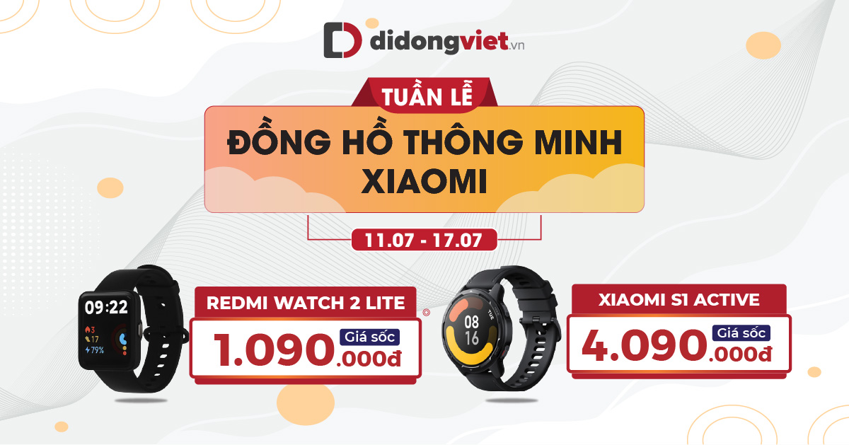 Từ 11.07 – 17.07: Tuần lễ đồng hồ Xiaomi sale giá sốc. Giá chỉ từ 1.090.000đ. Bảo hành 12 tháng. Giao hàng nhanh trong 1 giờ