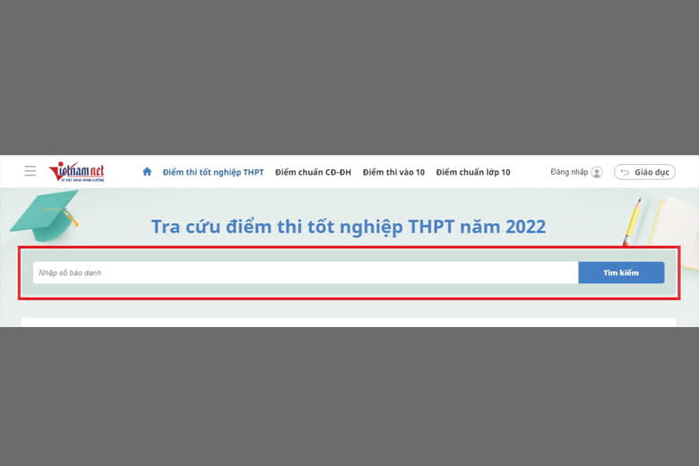Cách tra cứu điểm thi THPT quốc gia 2022