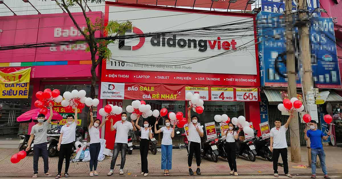 Di Động Việt mở bán cửa hàng 1110 Phú Riềng Đỏ, TP Đồng Xoài, Bình Phước vào ngày 5/7/2022