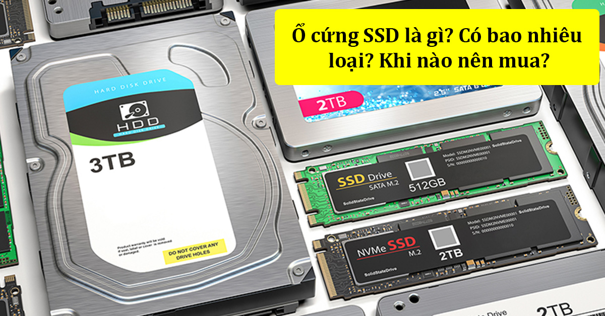 Ổ cứng SSD là gì? SSD bao gồm những loại nào? Lý do nên mua SSD