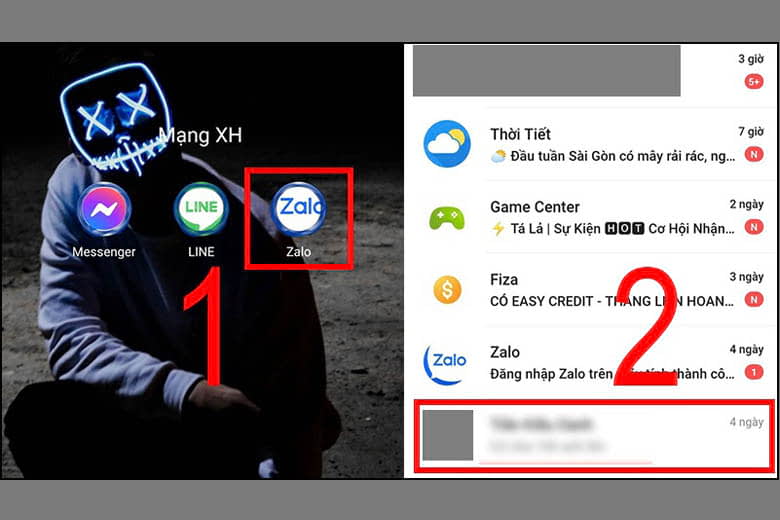 Cách ẩn tin nhắn Zalo