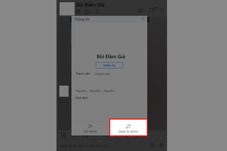 Cách giải tán nhóm Zalo