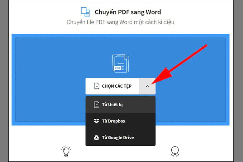 Cách gửi tệp tin PDF sang trọng Word