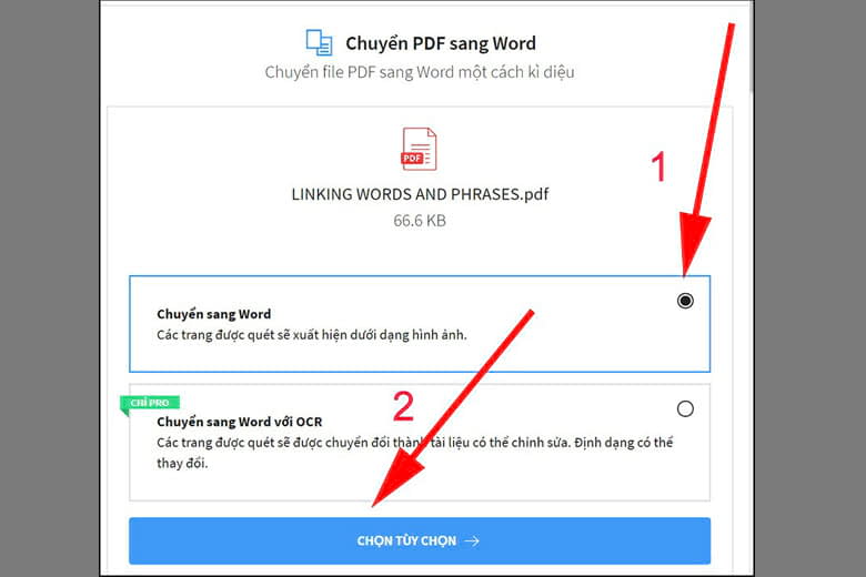 Cách gửi tệp tin PDF lịch sự Word