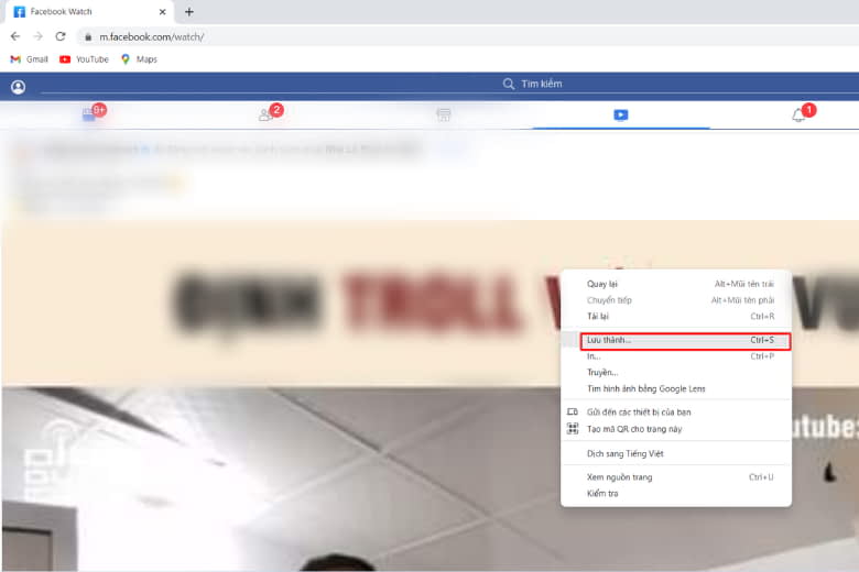 cách tải video trên Facebook về máy tính