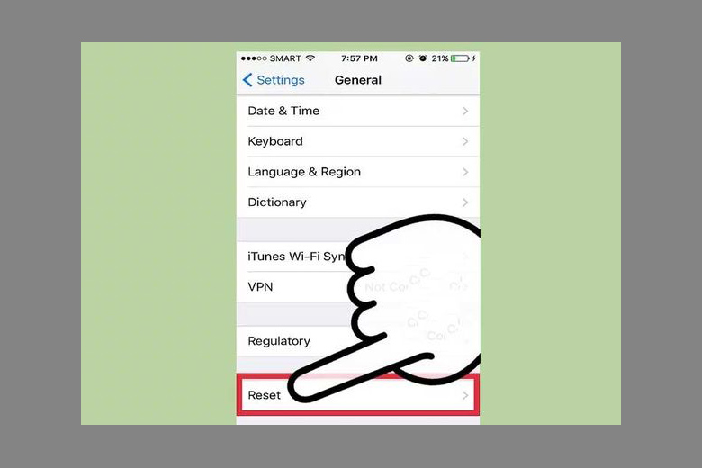 Cách reset iPhone