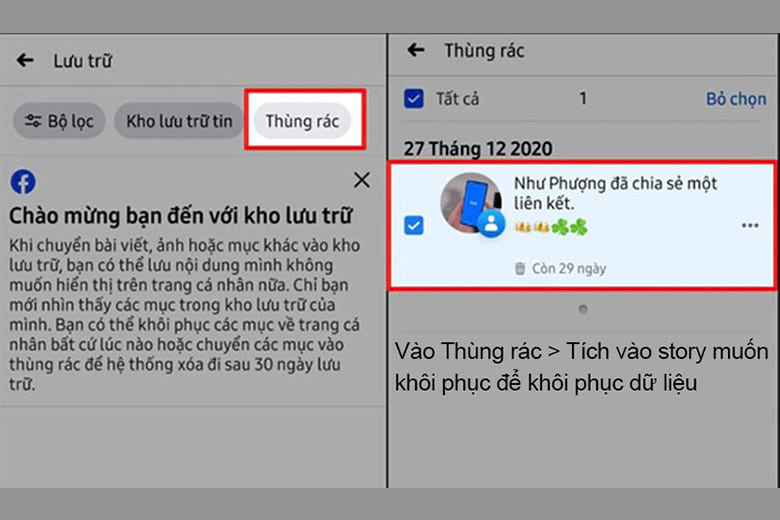 cach khoi phuc story da xoa tren facebook didongviet 2