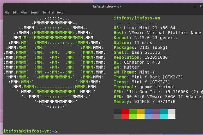 linux mint 21 di động việt