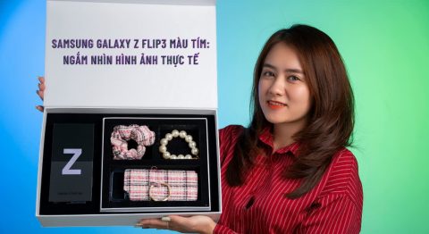 Trên tay phiên bản Samsung Galaxy Z Flip3 màu tím Lilac bí ẩn Samsung Galaxy Z Flip3 màu tím