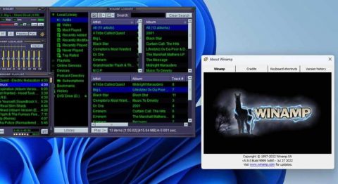 Trình chơi nhạc huyền thoại Winamp đã có mặt trên Windows 11