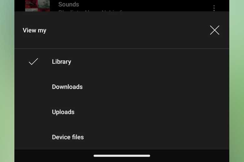 Youtube Music cập nhật thư viện Android