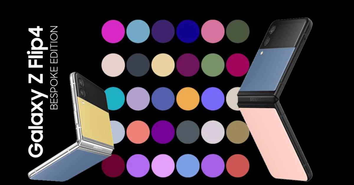 Galaxy Z Flip4 phiên bản Bespoke sẽ có hơn 900 cách kết hợp màu sắc