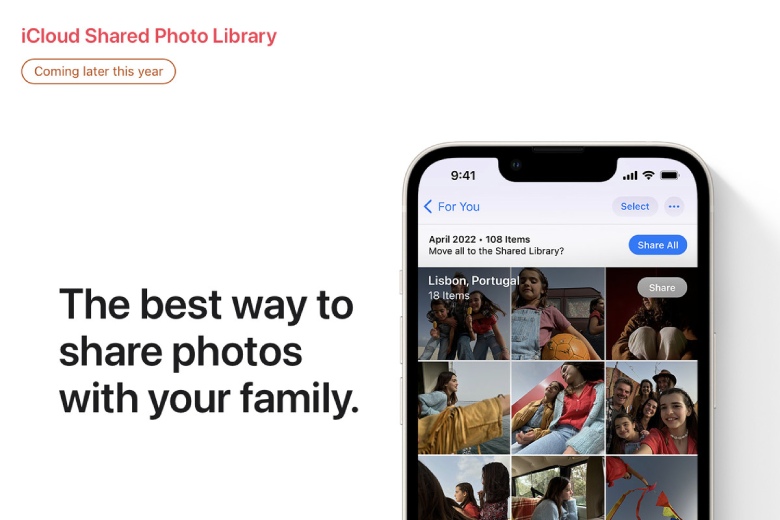 iOS 16 đã trễ hẹn tính năng iCloud Shared Library Photo