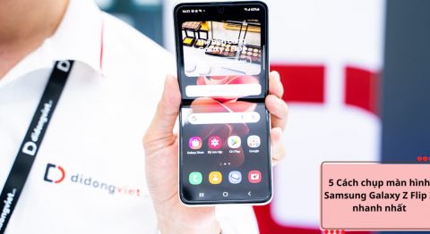 Hướng dẫn 5 Cách chụp màn hình Galaxy Z Flip3 đơn giản nhất Chụp màn hình Samsung Galaxy Z Flip3