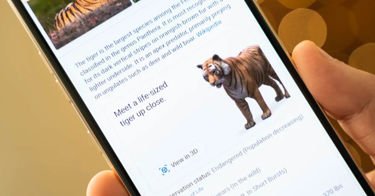 Thăm “vườn thú 3D” với ứng dụng Google