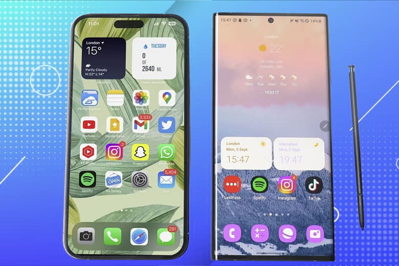 So sánh iPhone 14 Pro Max và Samsung S22 Ultra