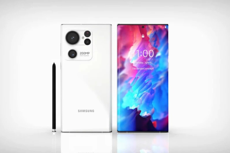 Thiết kế tin đồn của Samsung Galaxy S23 Ultra với camera 200MP