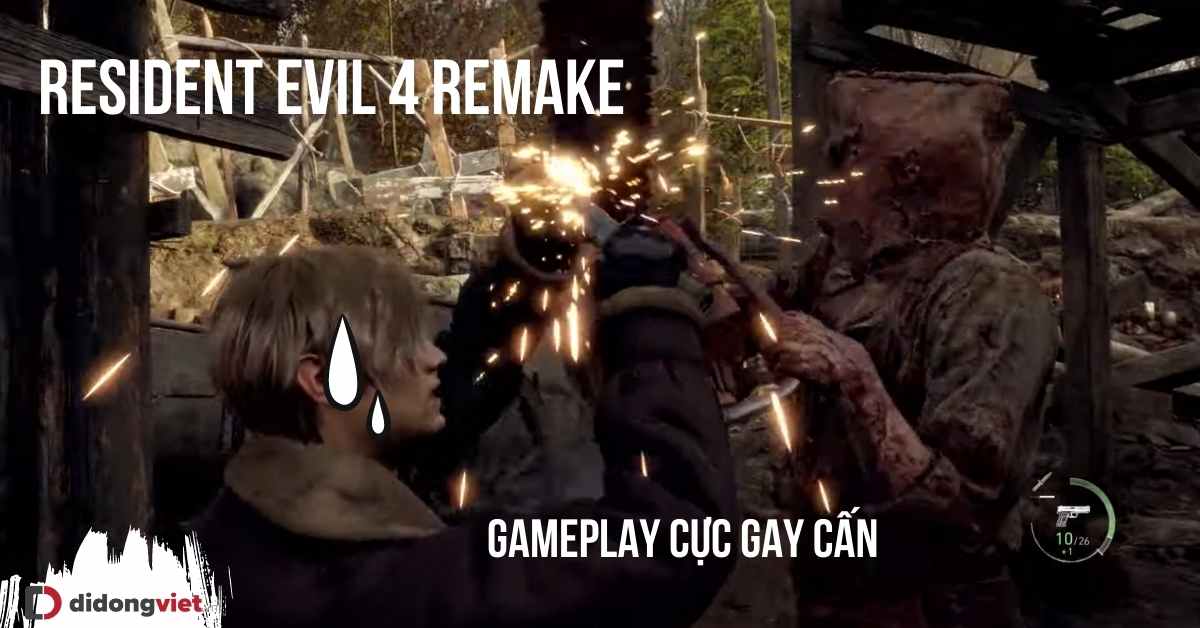 Resident Evil 4 Remake hé lộ gameplay mới gay cấn – “Sát thủ cưa máy” tái xuất cực rùng rợn