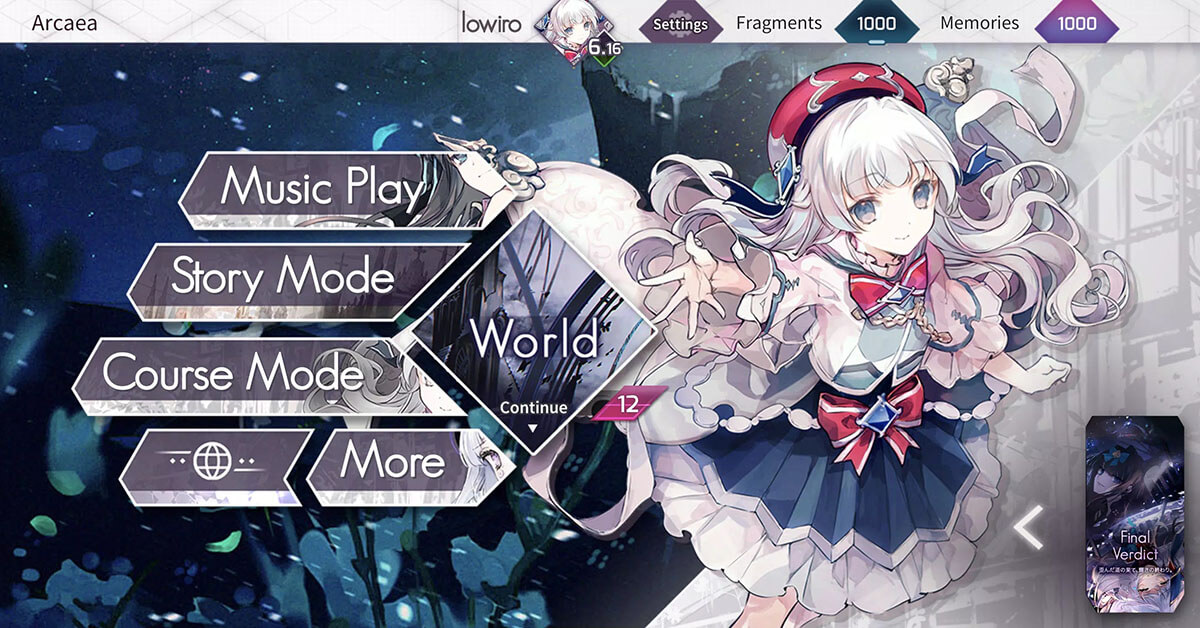 Arcaea – Game âm nhạc Nhật Bản hay và hấp dẫn trên mobile