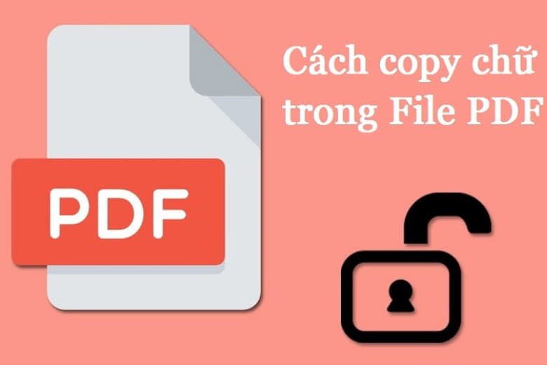 cách copy chữ trong file pdf