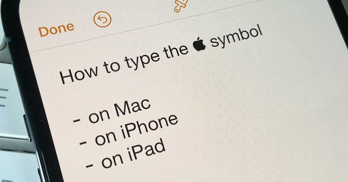 Cách chèn logo Apple ‘táo khuyết’ trên Mac, iPhone và iPad