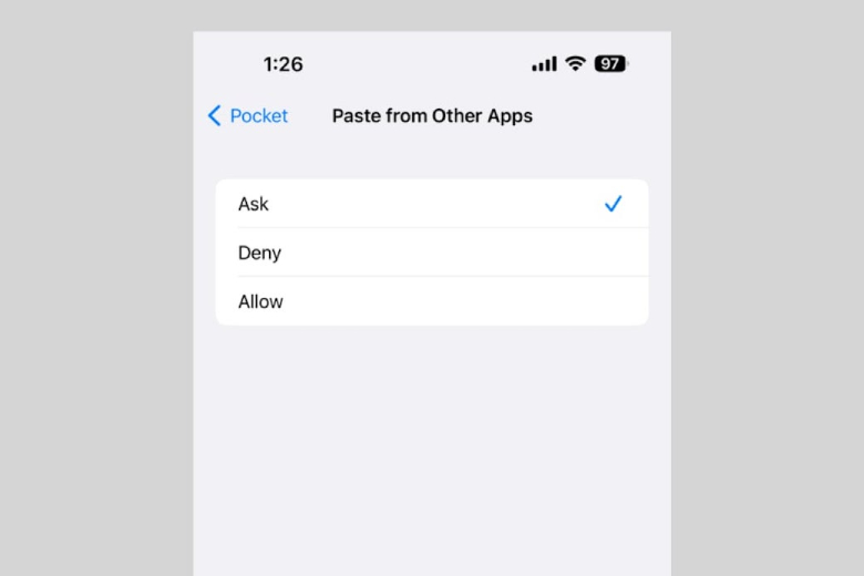 copy and paste ios 16 1