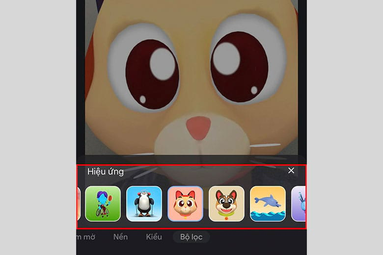 filter sticker for google meet didongviet 3