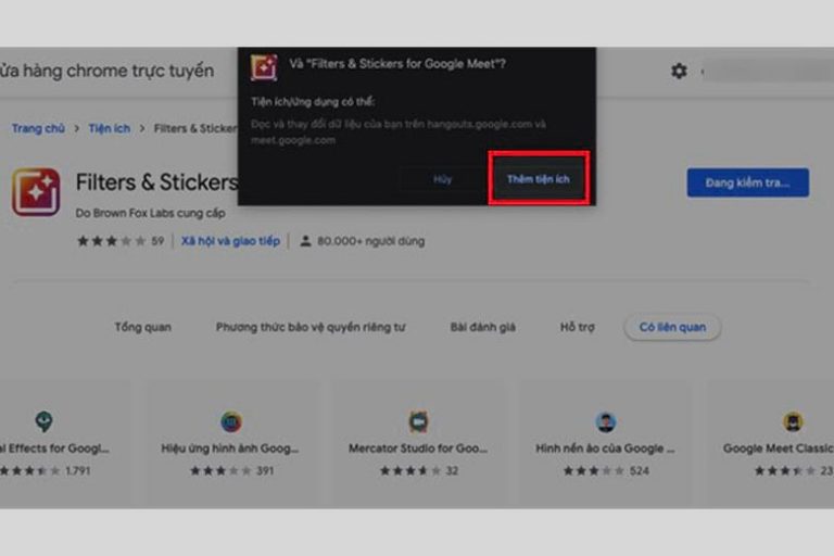 Cách dùng Filter Sticker For Google Meet cập nhật mới nhất