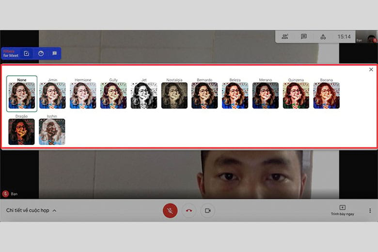 filter sticker for google meet didongviet 7