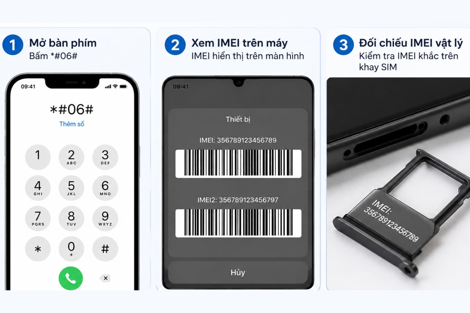 iCloud ẩn là gì? Các bước check iCloud iPhone trên IOS nhanh (2026) 11 Đối chiếu IMEI và Serial giữa các vị trí giúp phát hiện dấu hiệu bất thường của thiết bị