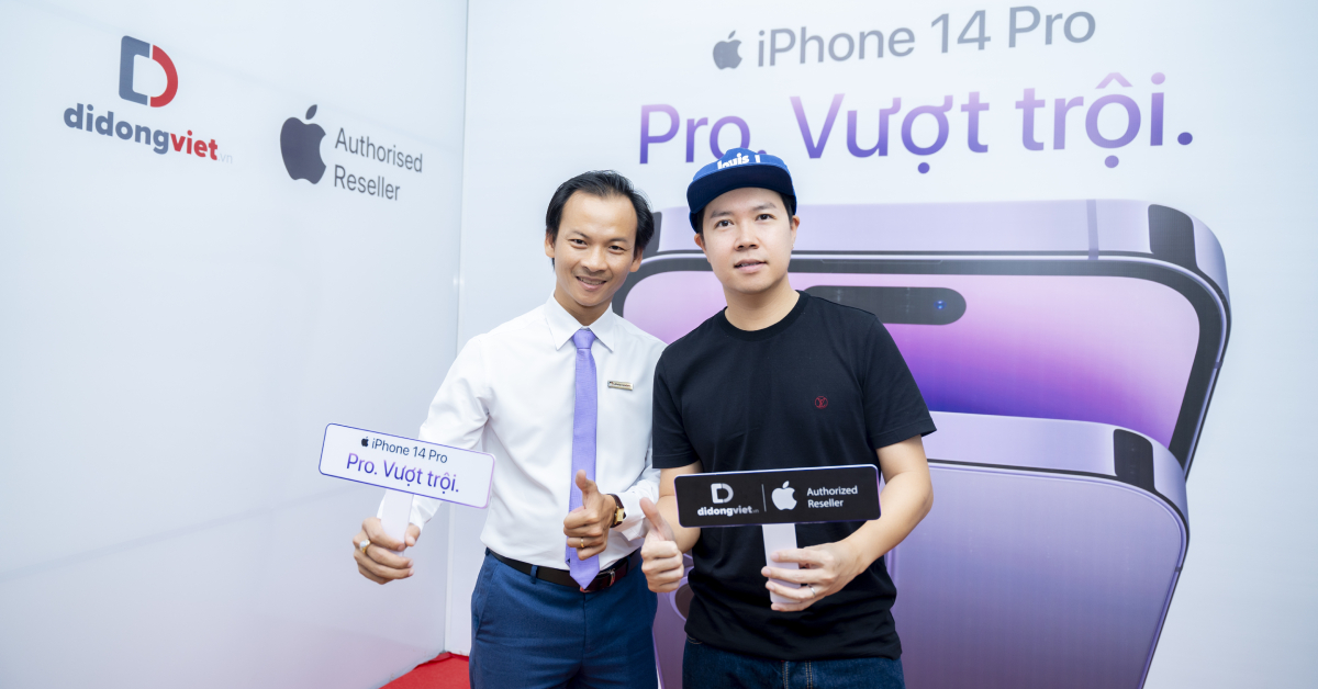 Ca sĩ Lê Hiếu Trade-in iPhone 14 Pro Max tại Di Động Việt