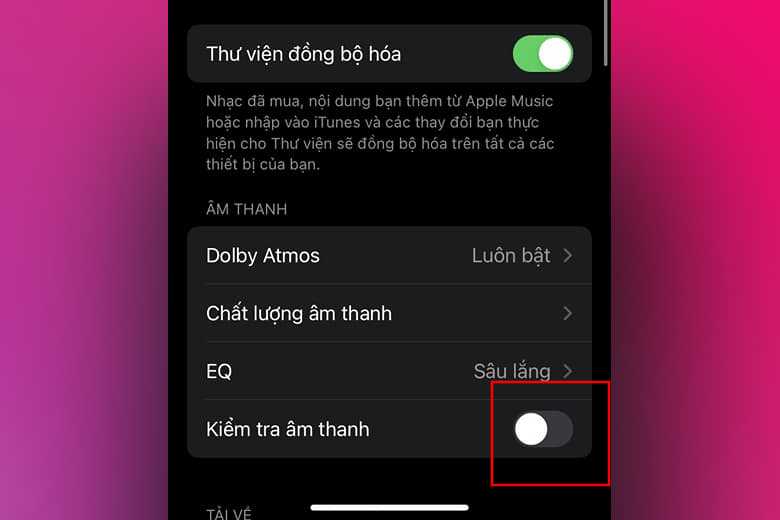 iPhone nghe nhạc âm lượng nhỏ