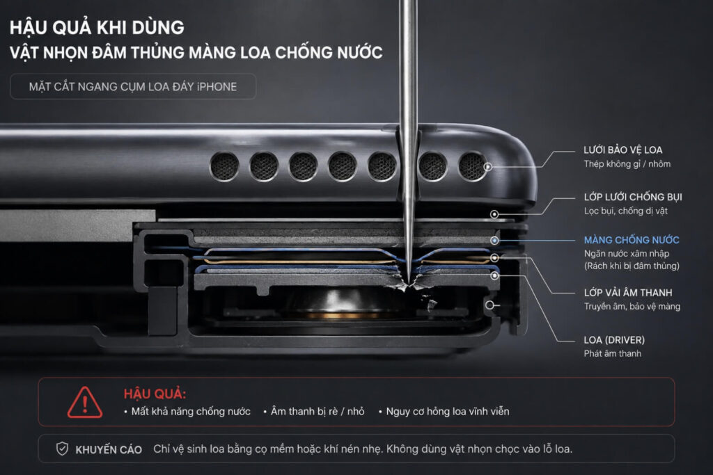 Khắc phục loa iPhone bị nhỏ: Quy trình chẩn đoán và vệ sinh an toàn tại nhà 8 loa iphone bị nhỏ