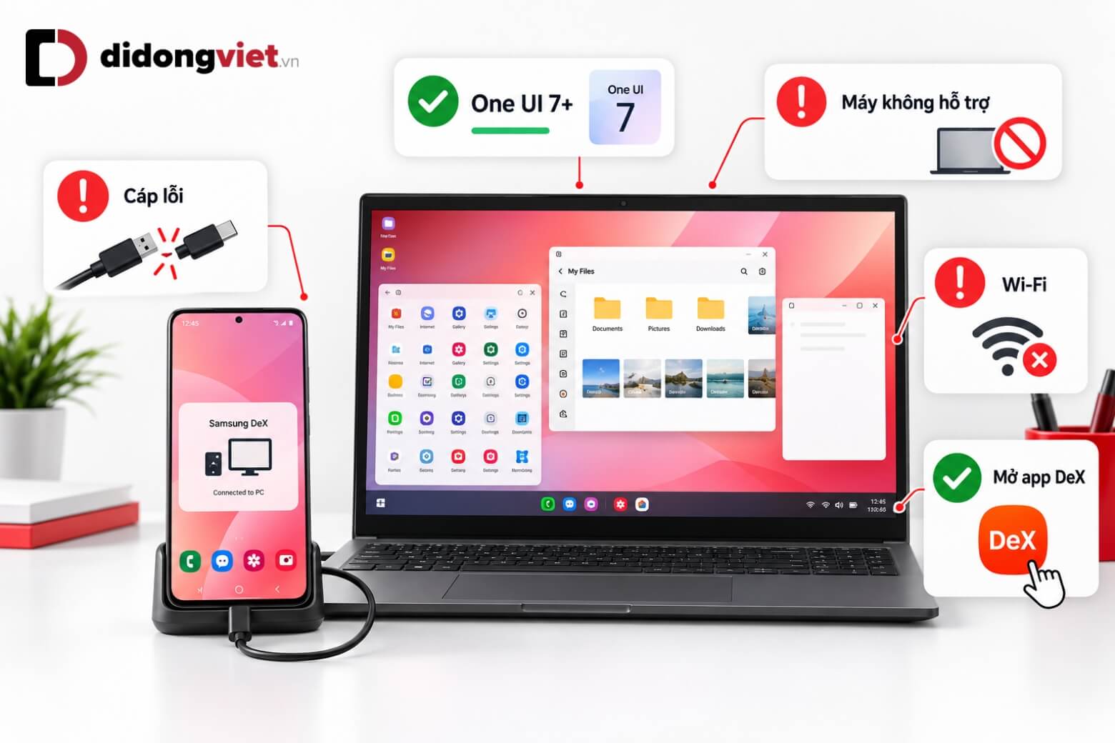 Samsung Dex PC là gì? Cách kết nối và sử dụng trên máy tính 20 Khắc phục lỗi không kết nối được Samsung Dex PC
