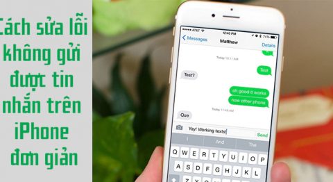 lỗi không gửi được tin nhắn trên iPhone